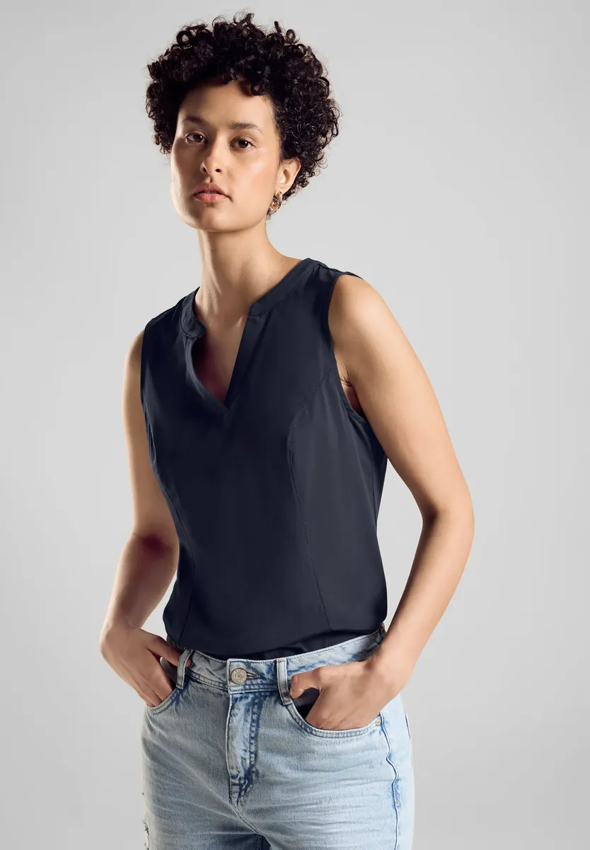 Блуза-топ STREET ONE из мягкой смеси материалов, синий
Блуза-топ STREET ONE из мягкой смеси материалов, синий