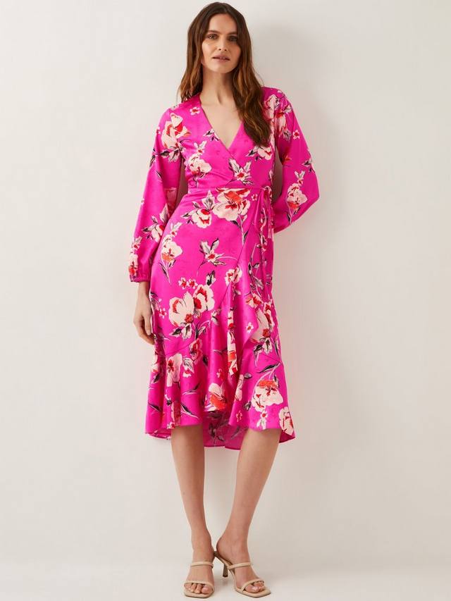 Платье с запахом в цветочек от мередит Monsoon, розовый
Платье с запахом в цветочек от мередит Monsoon, розовый