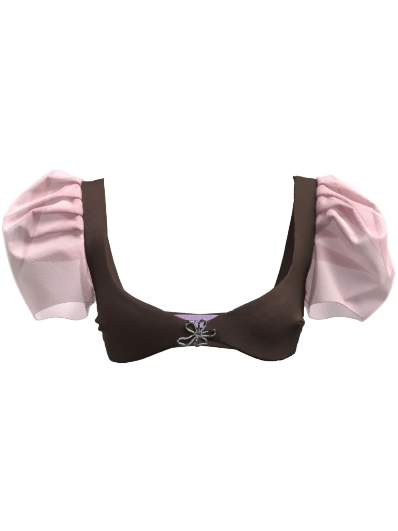 Топ-бра Britney с объемными рукавами Maccapani, коричневый
Топ-бра Britney с объемными рукавами Maccapani, коричневый