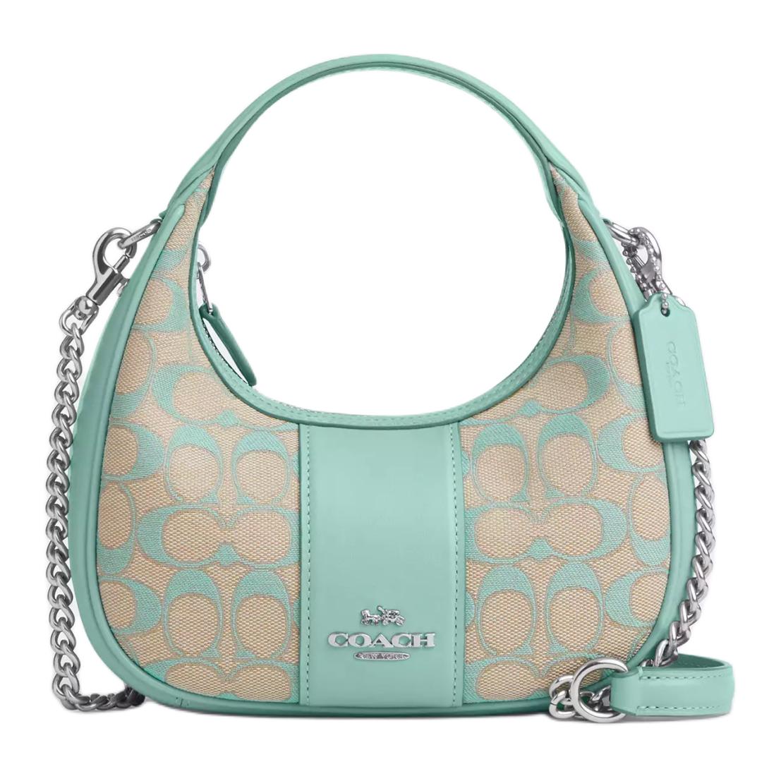 COACH Классическая жаккардовая мини-сумка через плечо с гладкой кожей
COACH Классическая жаккардовая мини-сумка через плечо с гладкой кожей