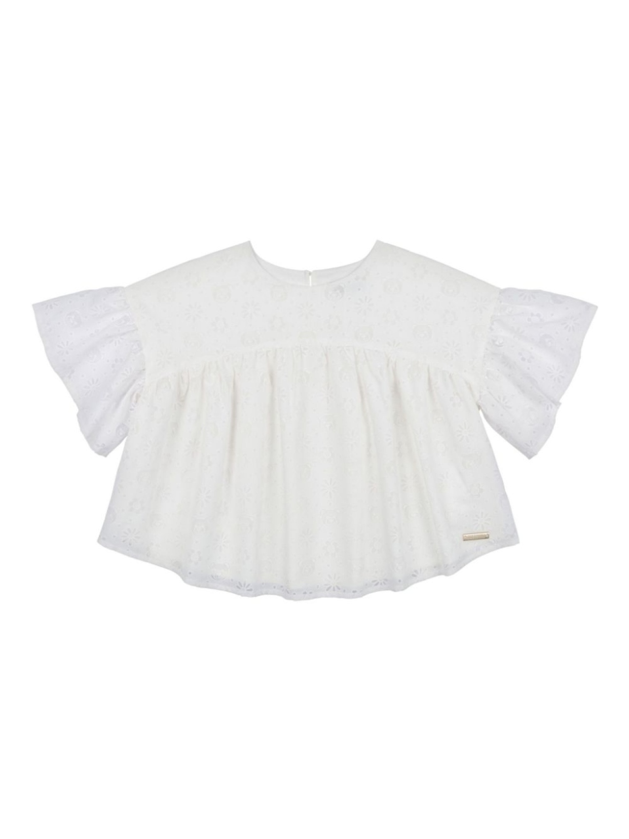 Moschino Kids топ с английской вышивкой, белый
Moschino Kids топ с английской вышивкой, белый