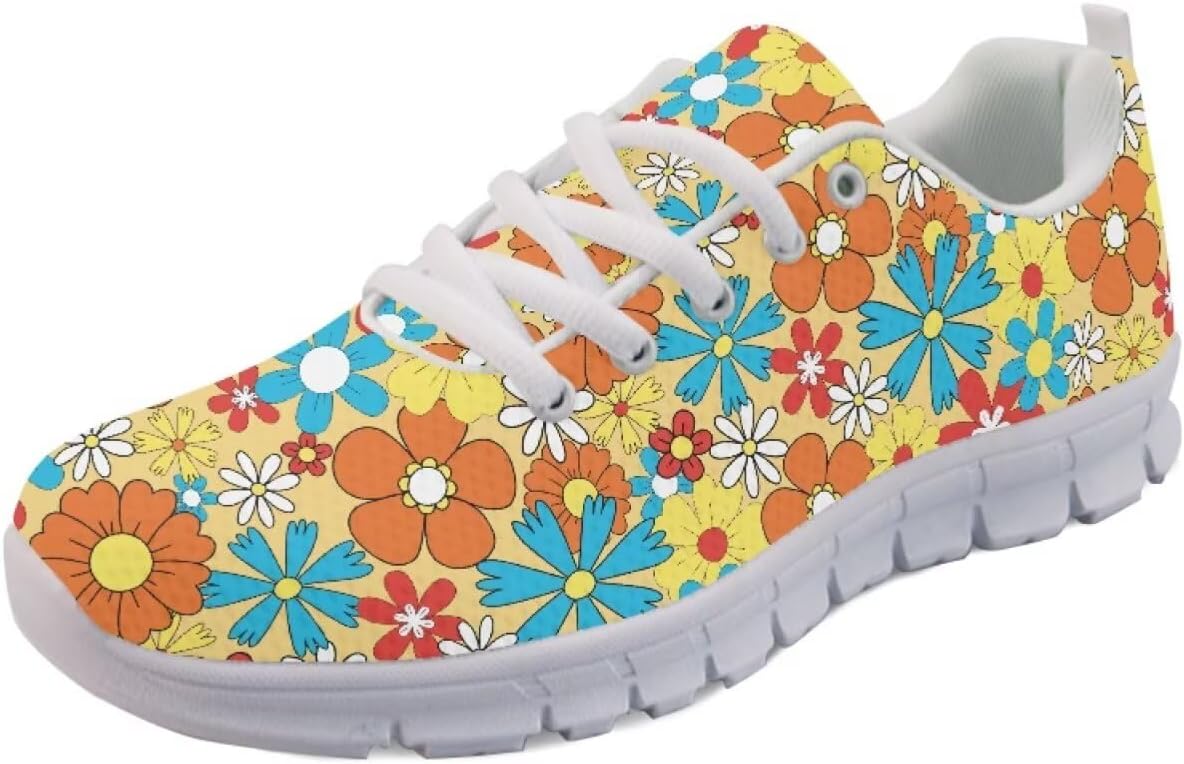 Кроссовки Forchrinse Daisy унисекс для бега, спортивные кеды для мужчин и женщин, дышащие спортивные кроссовки, Hippie Flower Printed
Кроссовки Forchrinse Daisy унисекс для бега, спортивные кеды для мужчин и женщин, дышащие спортивные кроссовки, Hippie Flower Printed