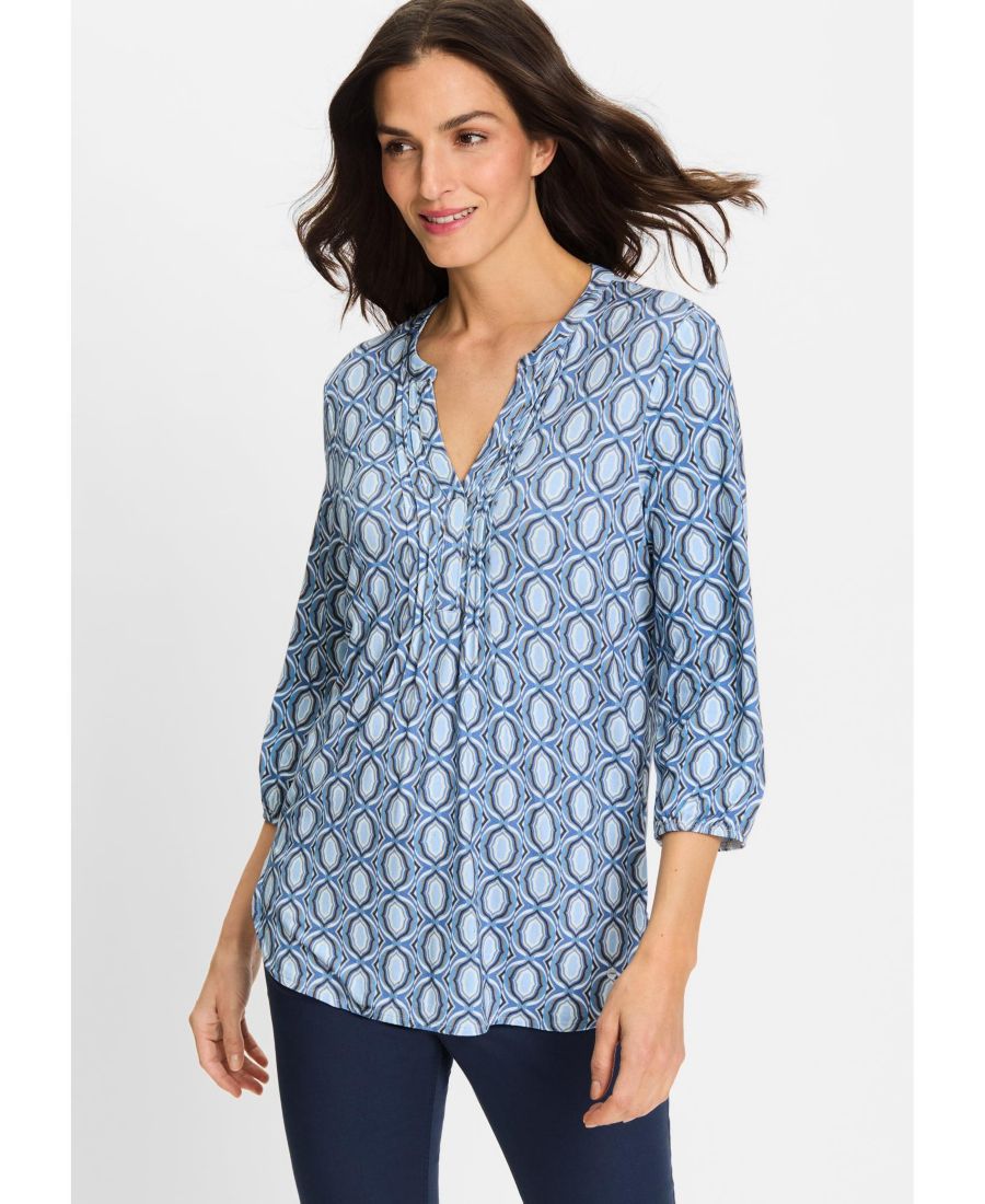 Женская туника с декоративным принтом Olsen, Indigo denim
Женская туника с декоративным принтом Olsen, Indigo denim