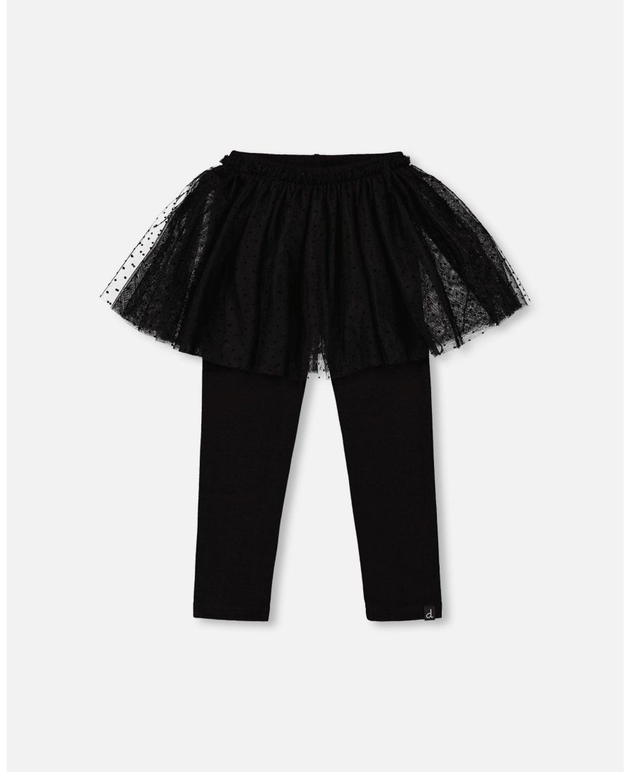 Детские леггинсы для девочек с тюлевой юбкой, черные Deux par Deux, Black
Детские леггинсы для девочек с тюлевой юбкой, черные Deux par Deux, Black