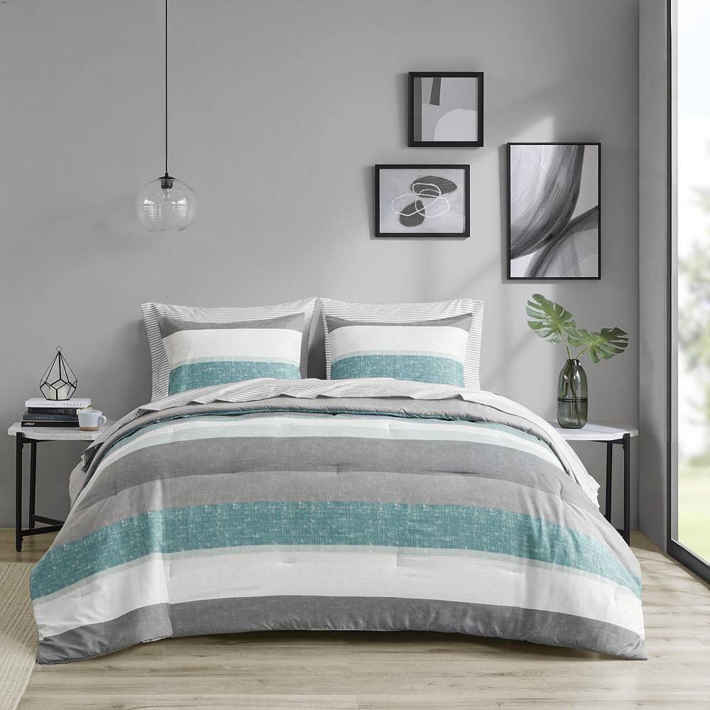 Комплект одеяла в полоску Madison Park Essentials Deacon Modern с простынями, цвет Aqua Gray
Комплект одеяла в полоску Madison Park Essentials Deacon Modern с простынями, цвет Aqua Gray