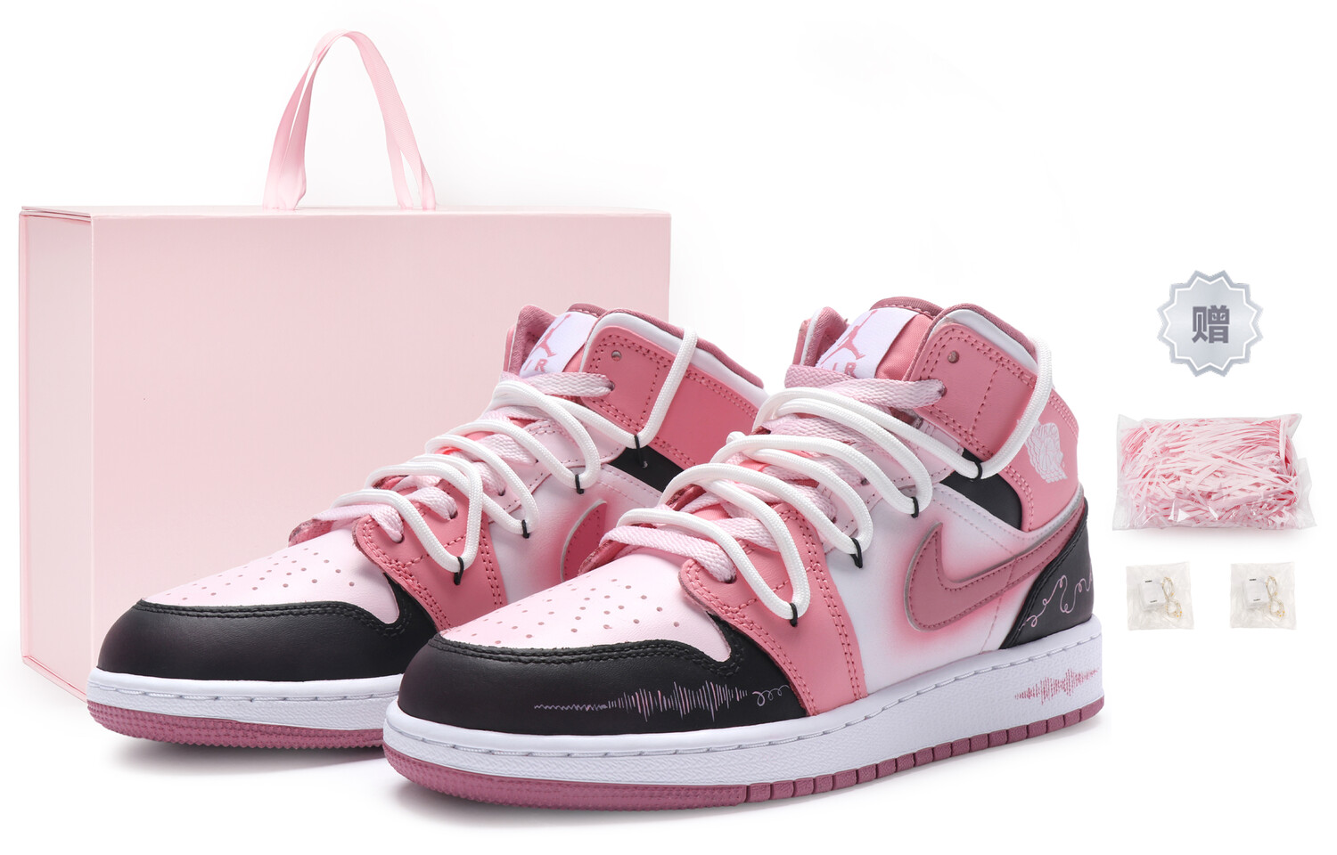Jordan Air Jordan 1 винтажные баскетбольные кроссовки женские, Fierce Pink/Black/Playful Pink/White
Jordan Air Jordan 1 винтажные баскетбольные кроссовки женские, Fierce Pink/Black/Playful Pink/White