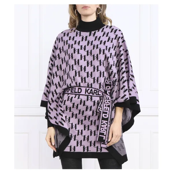 Пончо свободного кроя с добавлением шерсти Karl Lagerfeld, лавандовый
Пончо свободного кроя с добавлением шерсти Karl Lagerfeld, лавандовый