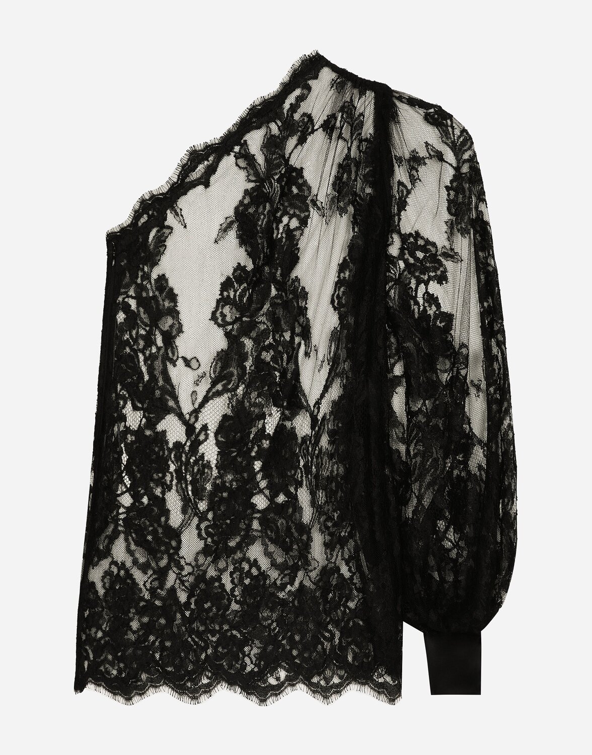 Блузка на одно плечо из шантильи Dolce & Gabbana, черный
Блузка на одно плечо из шантильи Dolce & Gabbana, черный