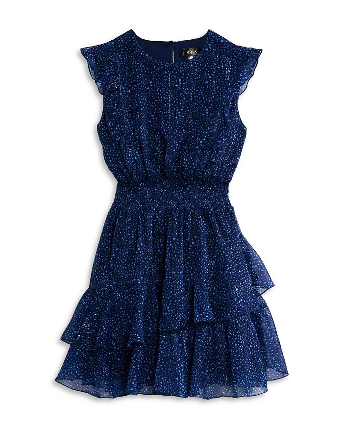 Девочье мини-платье из шифона с принтом пейсли и воланами, для малышек и детей постарше - эксклюзив AQUA, синий
Девочье мини-платье из шифона с принтом пейсли и воланами, для малышек и детей постарше - эксклюзив AQUA, синий