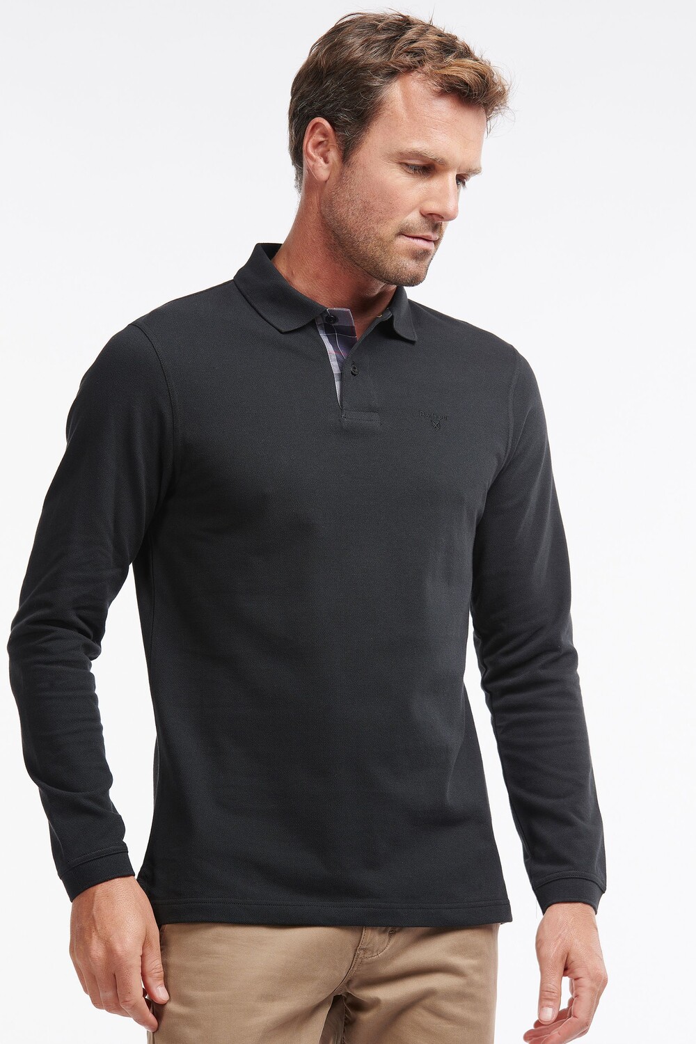 Спортивная рубашка поло с длинным рукавом из 100% хлопка Barbour, черный
Спортивная рубашка поло с длинным рукавом из 100% хлопка Barbour, черный