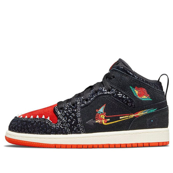 Кроссовки 1 средний размер Air Jordan, черный 
Кроссовки 1 средний размер Air Jordan, черный