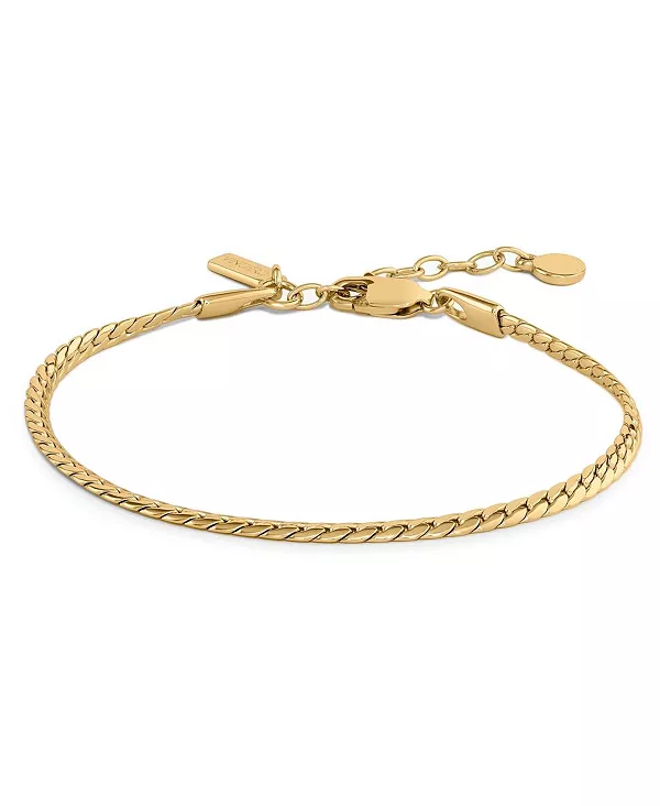 Женский браслет-цепочка-змеевик из нержавеющей стали с 14-каратным золотом Vincero, gold
Женский браслет-цепочка-змеевик из нержавеющей стали с 14-каратным золотом Vincero, gold