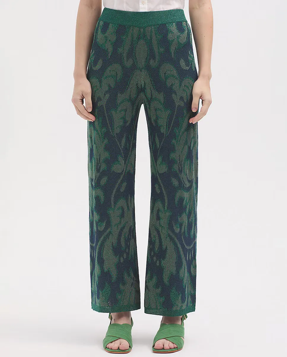 Женские прямые брюки с жаккардовым принтом и металлизированной нитью Nice Things, зеленый
Женские прямые брюки с жаккардовым принтом и металлизированной нитью Nice Things, зеленый