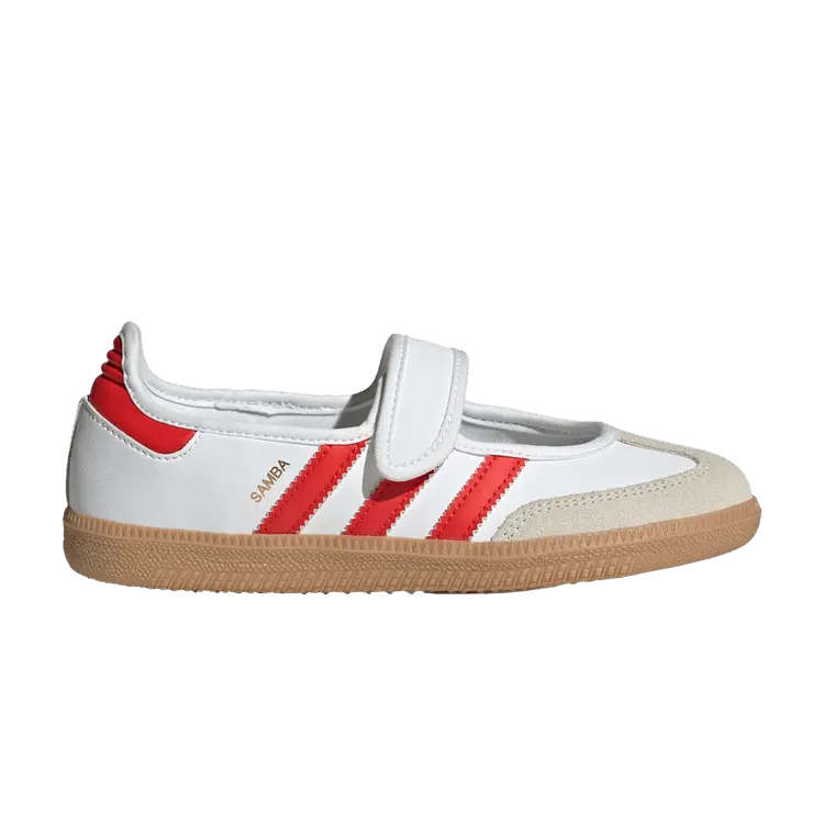 Кроссовки adidas Samba Jane J 'White Red Gum', белый
Кроссовки adidas Samba Jane J 'White Red Gum', белый