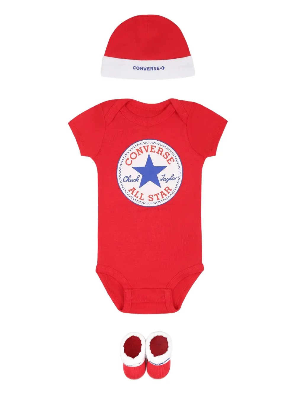 Комплект из комбинезона и шапки с логотипом Converse Kids, красный
Комплект из комбинезона и шапки с логотипом Converse Kids, красный