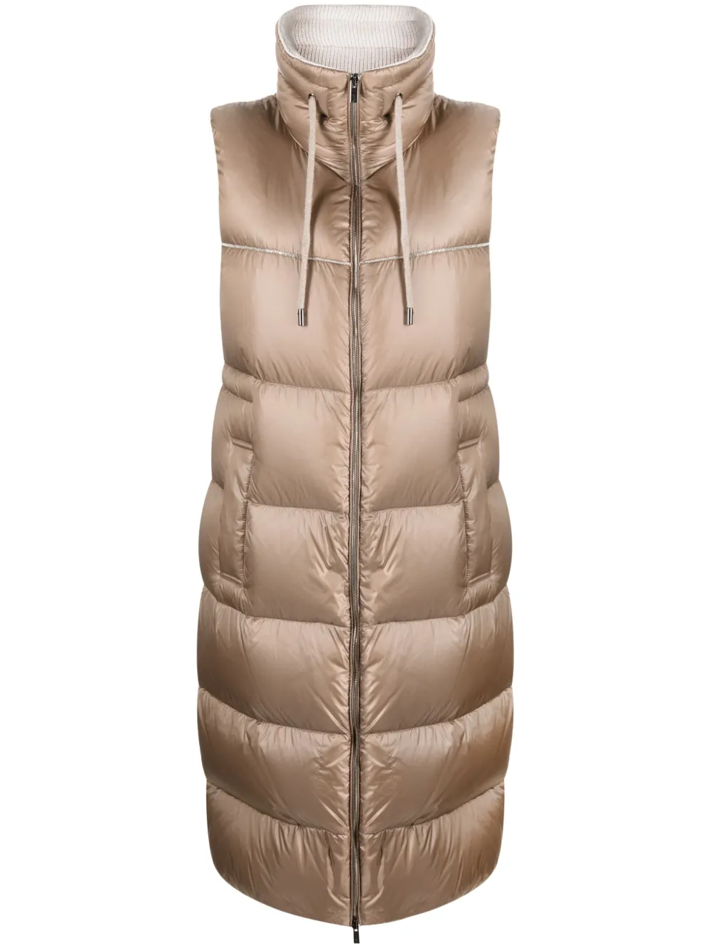 Длинный дутый жилет Peserico, коричневый
Длинный дутый жилет Peserico, коричневый