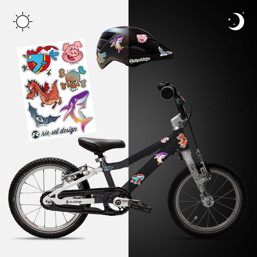 RIESEL DESIGN светоотражающие наклейки на велосипедный шлем светоотражающая пленка для безопасности
RIESEL DESIGN светоотражающие наклейки на велосипедный шлем светоотражающая пленка для безопасности