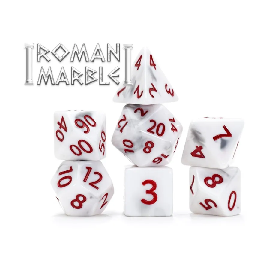 Набор Alea Simplex Poly - римский мрамор (7), Miscellaneous Dice & Accessories (Gate Keeper Games)
Набор Alea Simplex Poly - римский мрамор (7), Miscellaneous Dice & Accessories (Gate Keeper Games)