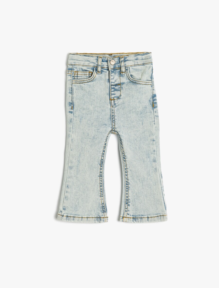 Расклешенные джинсы Koton, синий деним 
Расклешенные джинсы Koton, синий деним