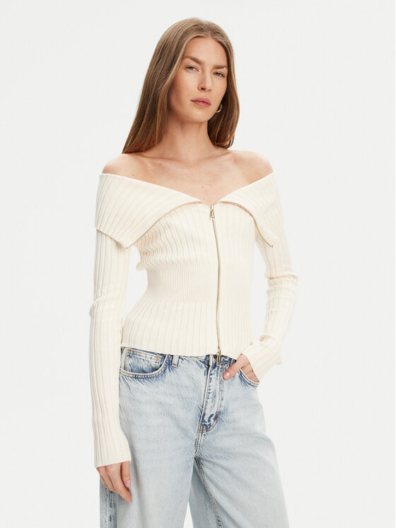 Облегающий свитер W5YR03 Z30I2 Guess, экрю
Облегающий свитер W5YR03 Z30I2 Guess, экрю