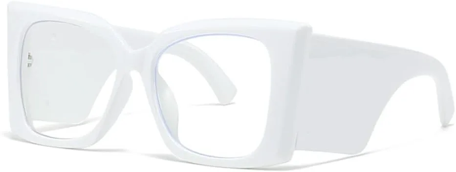 Винтажные солнцезащитные очки большого размера для женщин и мужчин, модные панк-очки в крупной оправе, стильные широкие солнцезащитные очки MTZJH, White Clear
Винтажные солнцезащитные очки большого размера для женщин и мужчин, модные панк-очки в крупной оправе, стильные широкие солнцезащитные очки MTZJH, White Clear