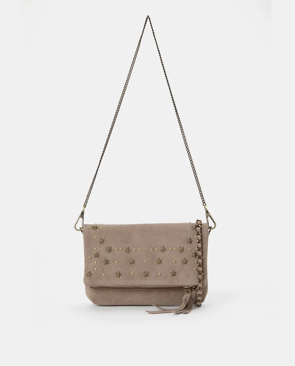 Сумка через плечо из кожи со звездами Green Coast, бежевый
Сумка через плечо из кожи со звездами Green Coast, бежевый