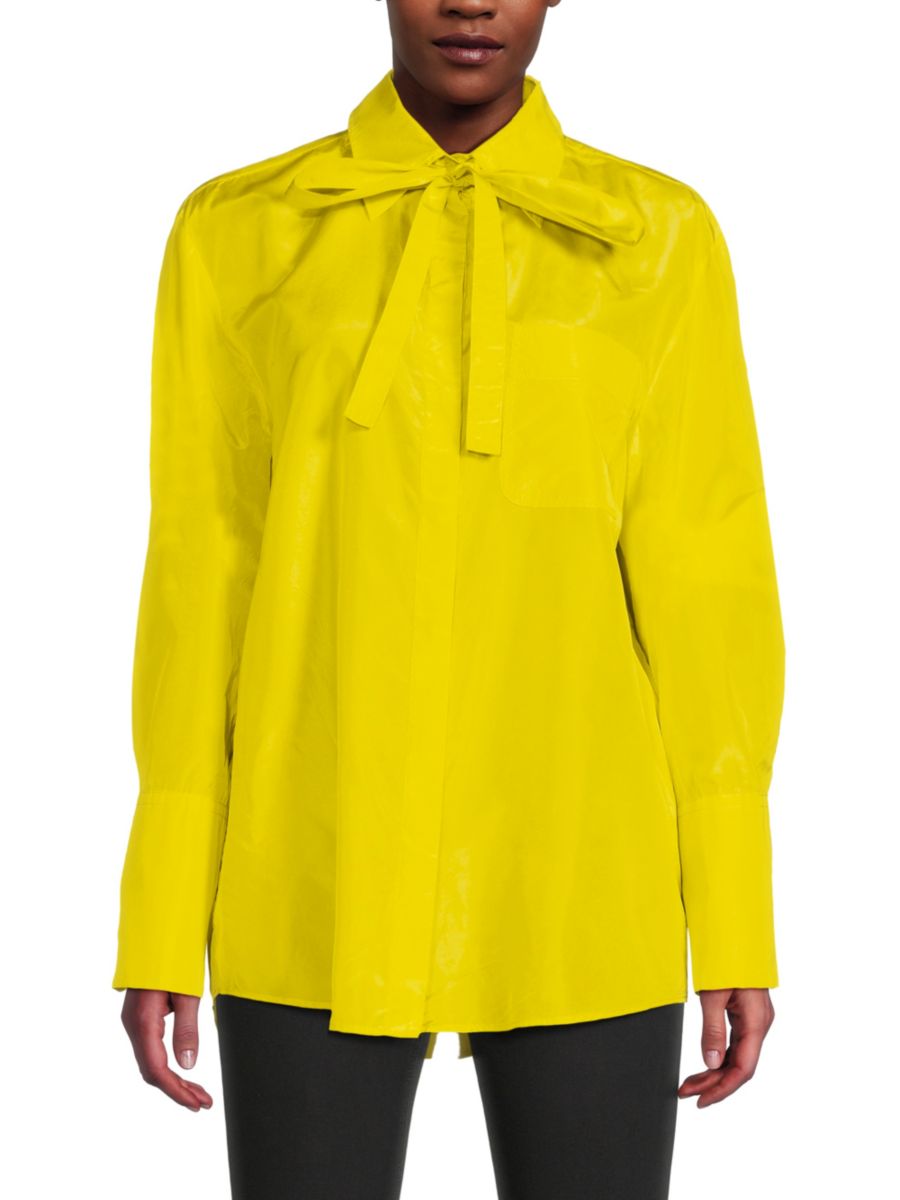 Шелковая рубашка Valentino, цвет Yellow Sun
Шелковая рубашка Valentino, цвет Yellow Sun