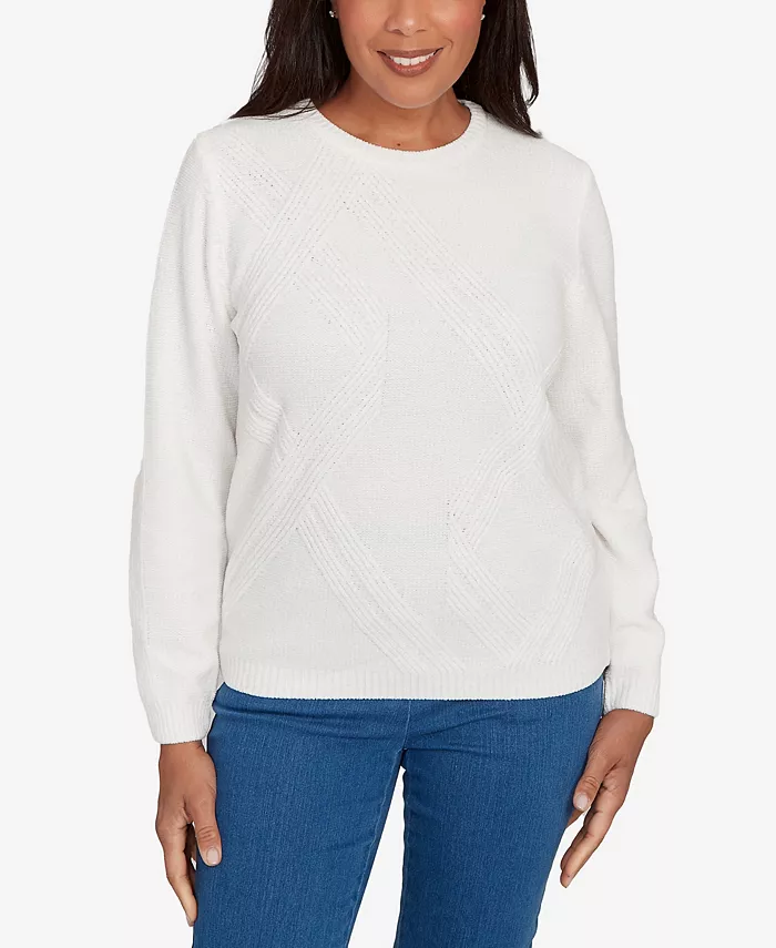 Маленький свитер из шенилла Alfred Dunner, слоновая кость/кремовый
Маленький свитер из шенилла Alfred Dunner, слоновая кость/кремовый