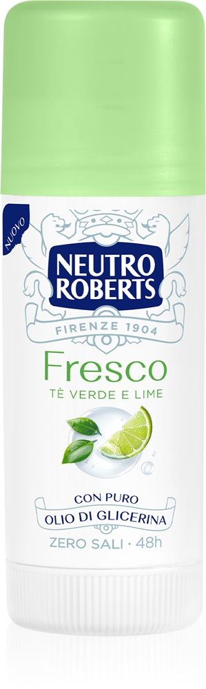Tè verde e lime roll-on deodorant with 48hour action Neutro Roberts, 40 мл
Tè verde e lime roll-on deodorant with 48hour action Neutro Roberts, 40 мл