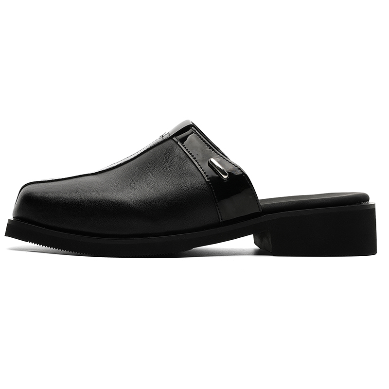 MUYI Износостойкие сандалии с закрытым носком, мужские, черные 
MUYI Износостойкие сандалии с закрытым носком, мужские, черные