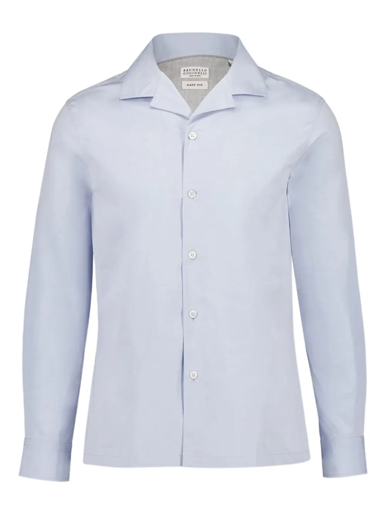 Рубашка из хлопка Brunello Cucinelli, синий 
Рубашка из хлопка Brunello Cucinelli, синий