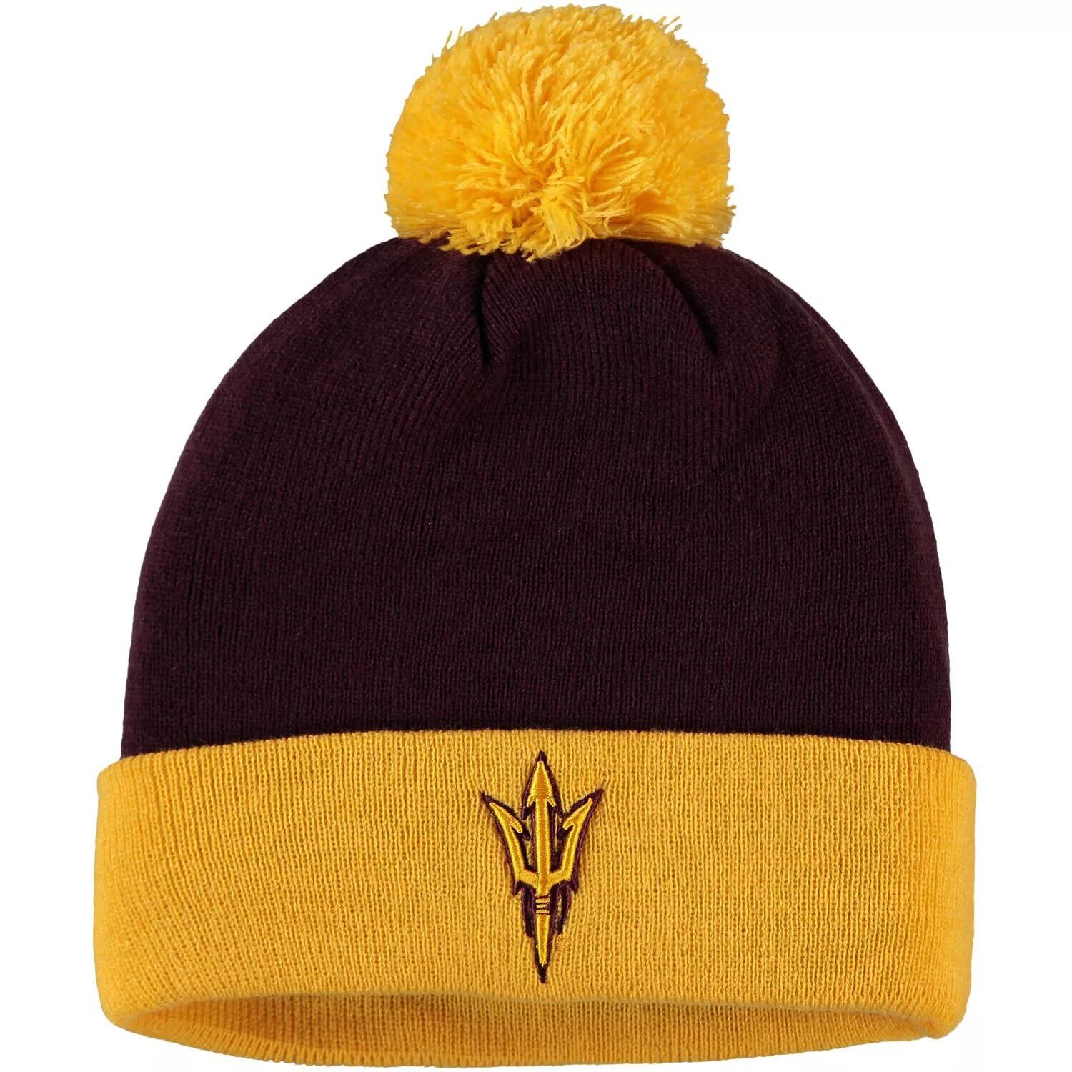 Мужская двухцветная вязаная шапка с манжетами и помпоном Top of the World Maroon/Gold Arizona State Sun Devils Core
Мужская двухцветная вязаная шапка с манжетами и помпоном Top of the World Maroon/Gold Arizona State Sun Devils Core