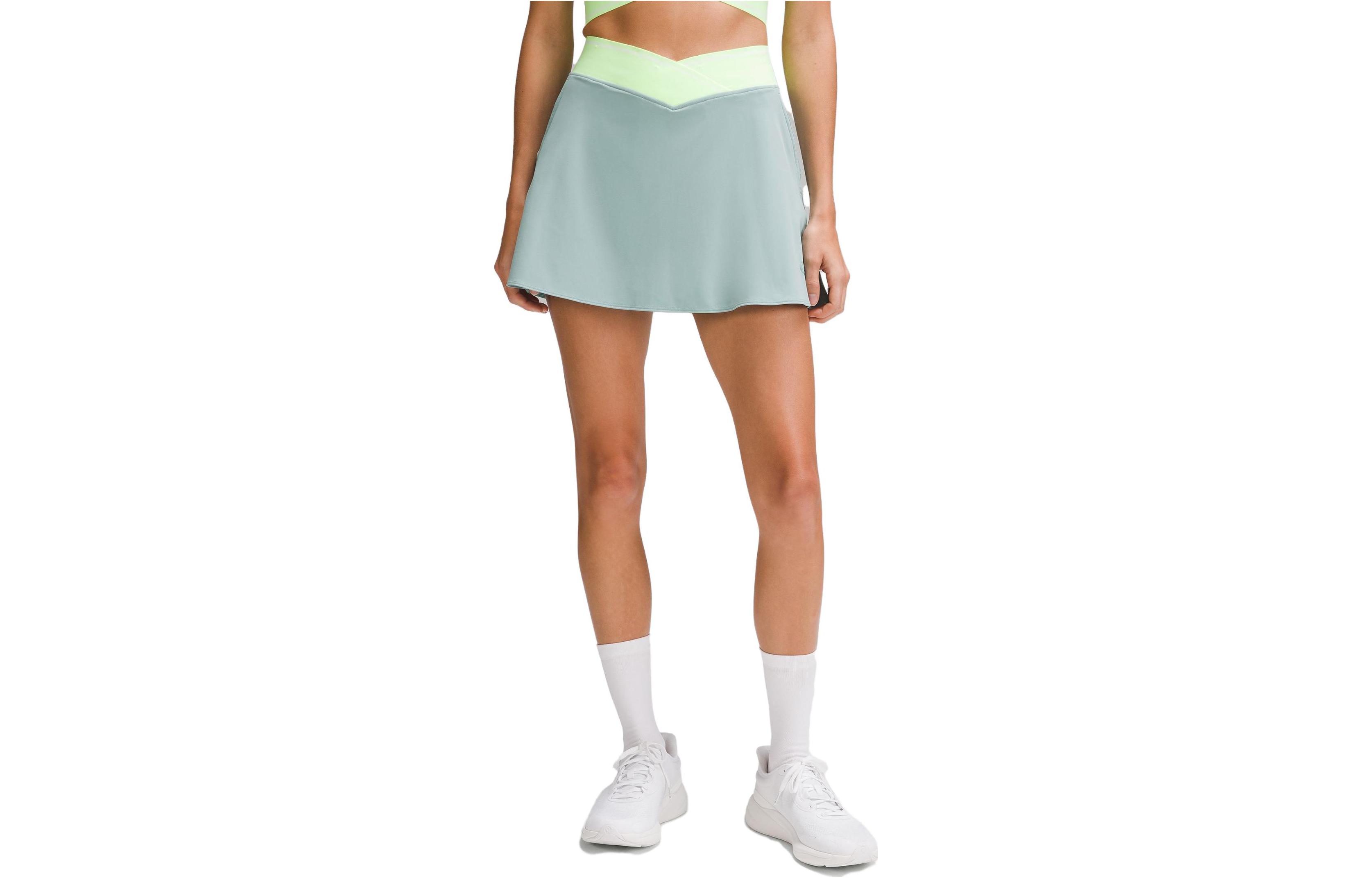 Теннисная юбка женская Lululemon, зеленый/белый
Теннисная юбка женская Lululemon, зеленый/белый