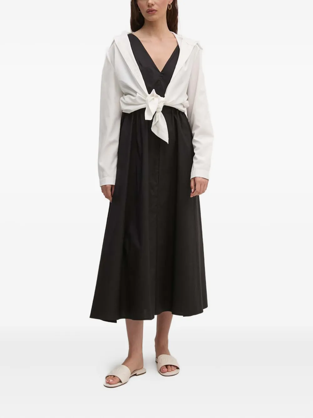 Платье миди с кулиской Sandro Ferrone, черный
Платье миди с кулиской Sandro Ferrone, черный