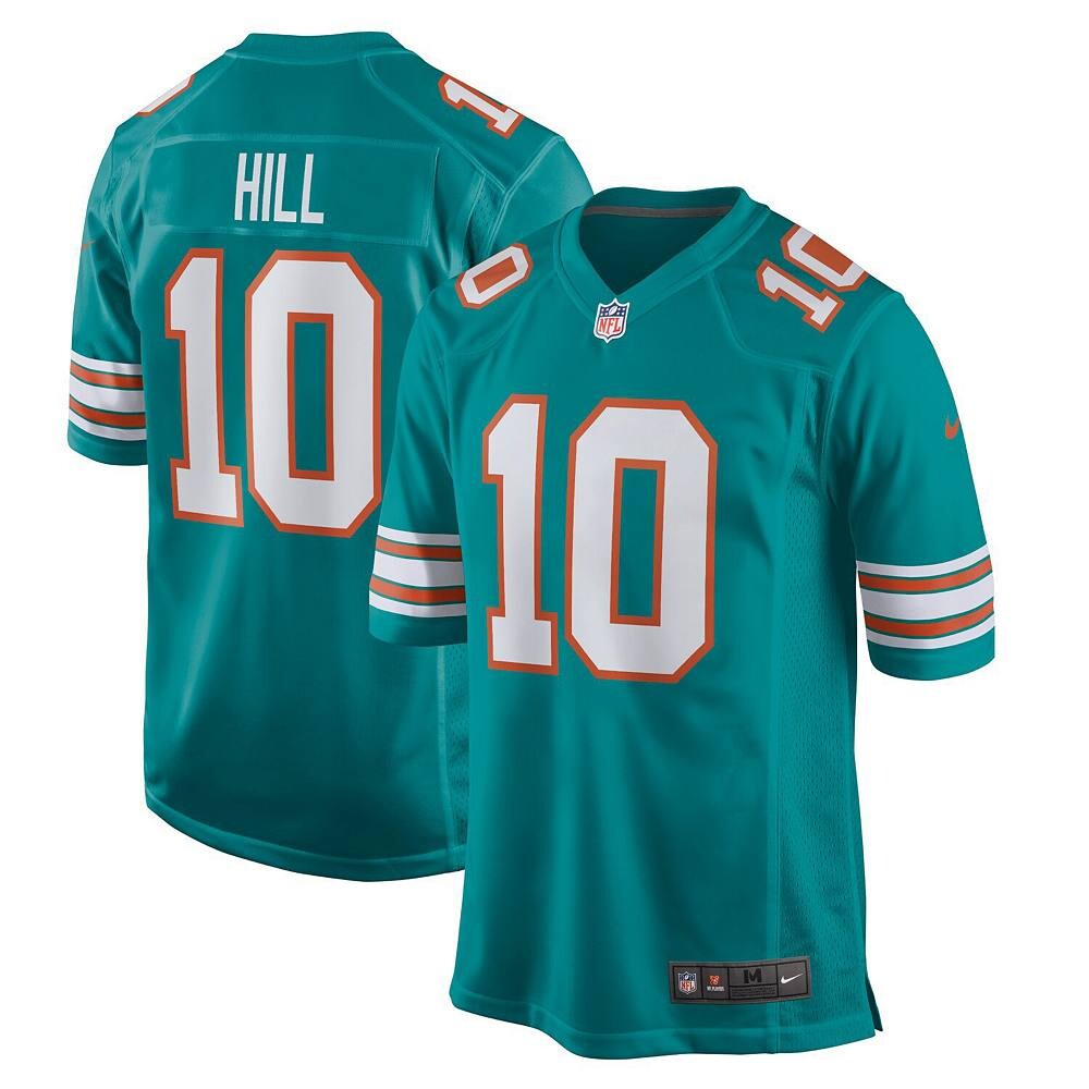 Мужское джерси Nike Tyreek Hill Aqua Miami Dolphins Alternate Game, цвет Dol Turq A
Мужское джерси Nike Tyreek Hill Aqua Miami Dolphins Alternate Game, цвет Dol Turq A