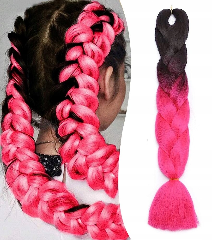 Синтетические волосы, косы, черные и розовые пряди Mawe
Синтетические волосы, косы, черные и розовые пряди Mawe