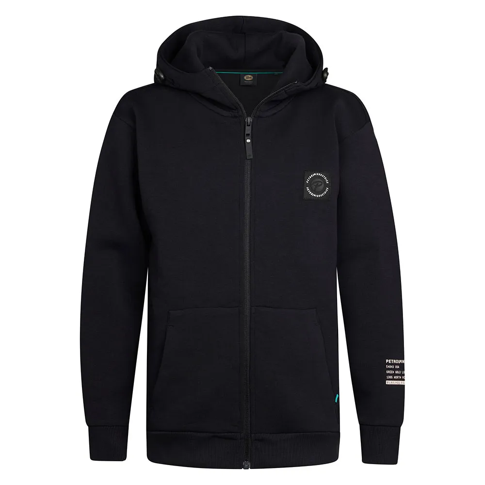 Толстовка Petrol Industries B-3050-SWH352 full zip, черный 
Толстовка Petrol Industries B-3050-SWH352 full zip, черный