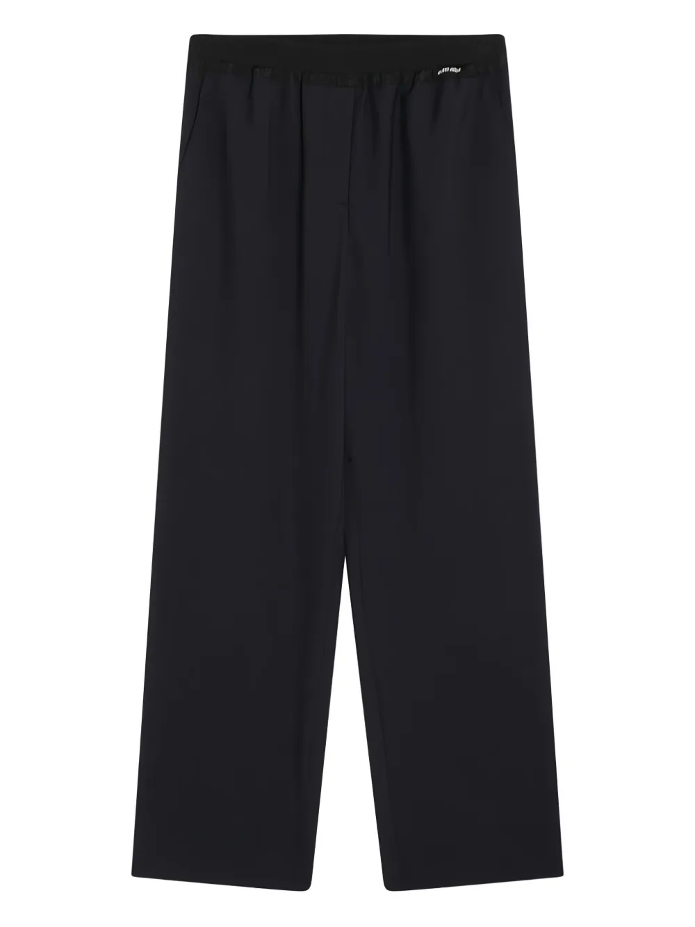 Брюки с нашивкой-логотипом MIU MIU, синий
Брюки с нашивкой-логотипом MIU MIU, синий