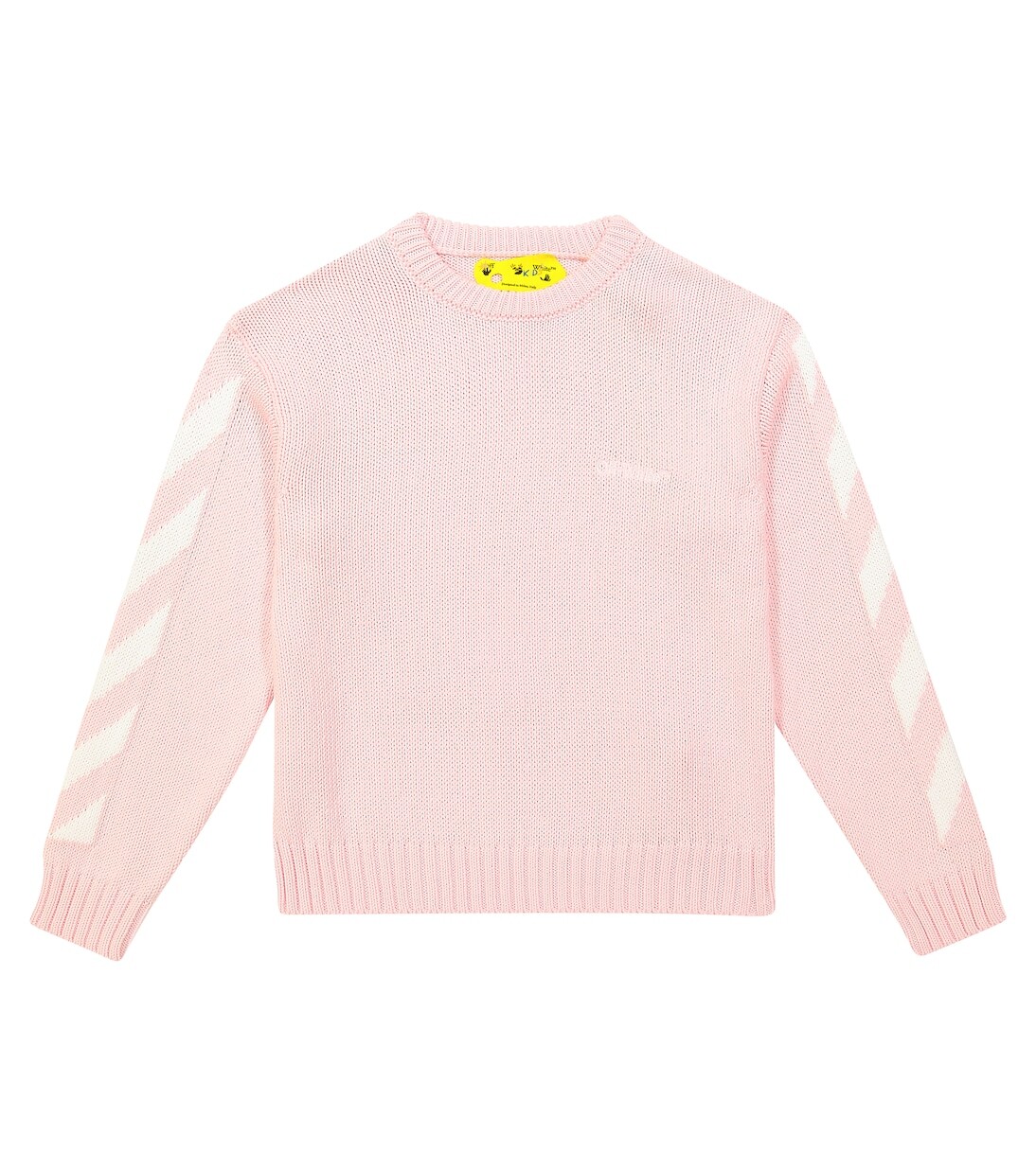 Хлопковый свитер со стрелками Off-White Kids, розовый
Хлопковый свитер со стрелками Off-White Kids, розовый