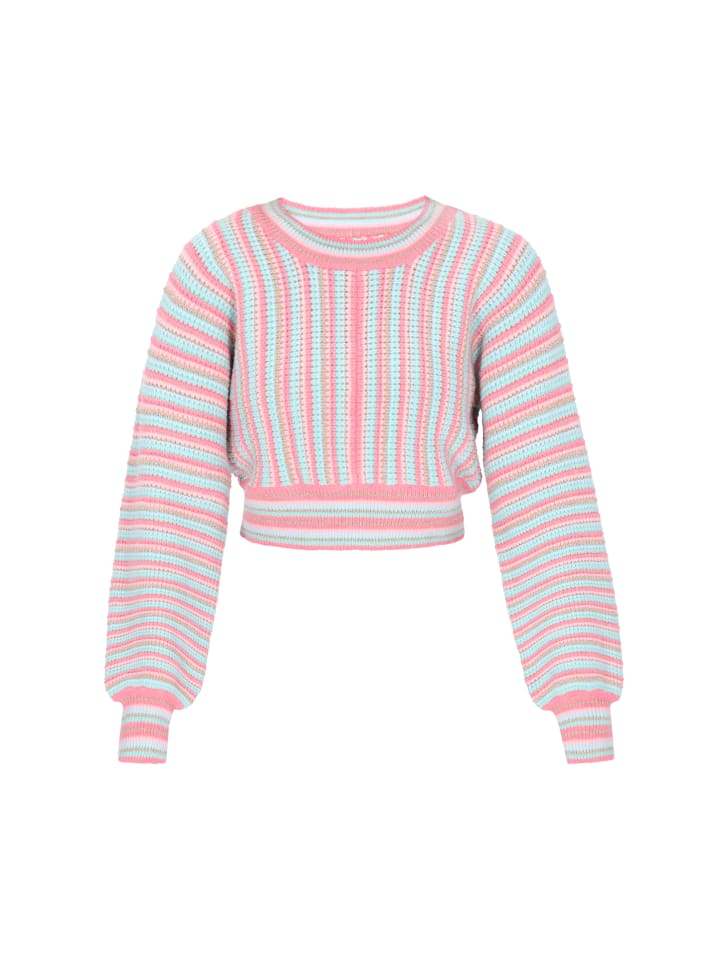 Женский свитер бирюзового цвета с разноцветной отделкой IZIA
Женский свитер бирюзового цвета с разноцветной отделкой IZIA