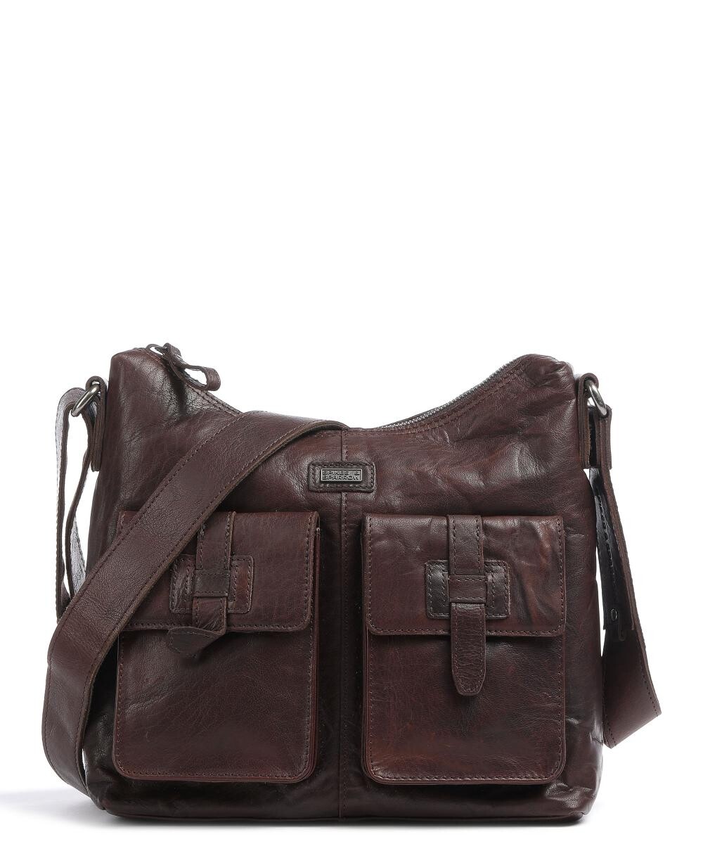 Сумка на плечо Bronco из зерненой кожи Spikes & Sparrow, коричневый 
Сумка на плечо Bronco из зерненой кожи Spikes & Sparrow, коричневый