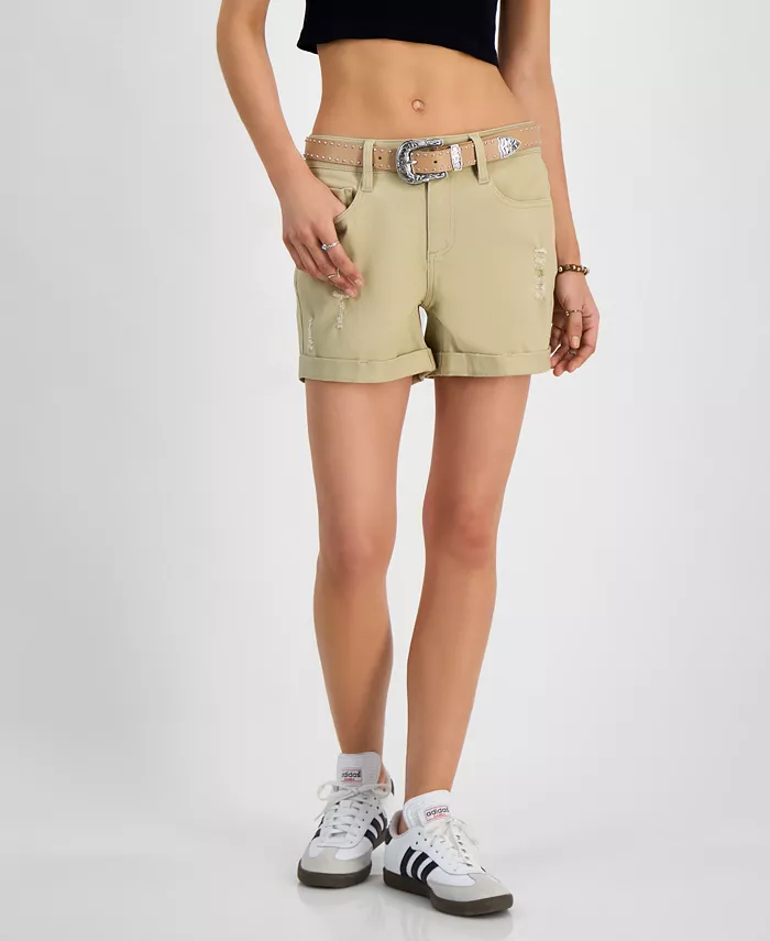 Юношеские шорты с поясом, рваные и с манжетами Dollhouse, коричневый/бежевый
Юношеские шорты с поясом, рваные и с манжетами Dollhouse, коричневый/бежевый