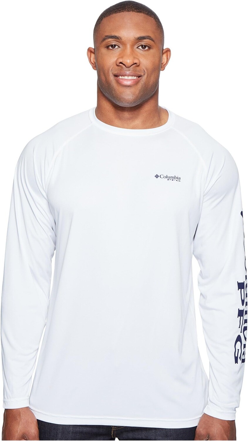 Рубашка Big & Tall Terminal Tackle L/S Columbia, цвет White/Nightshade Logo 
Рубашка Big & Tall Terminal Tackle L/S Columbia, цвет White/Nightshade Logo