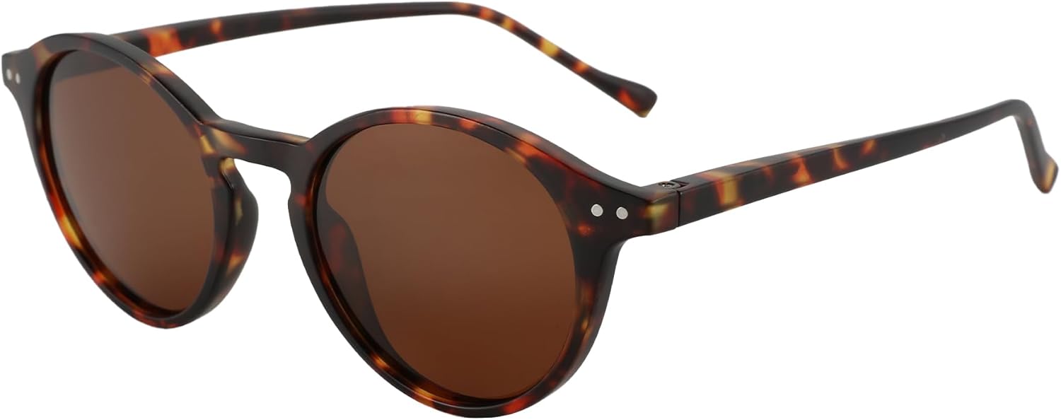 Круглые поляризованные солнцезащитные очки ZENOTTIC, стильные солнцезащитные очки для мужчин и женщин в стиле ретро и классика, широкий выбор моделей, Matte Tortoise/Brown
Круглые поляризованные солнцезащитные очки ZENOTTIC, стильные солнцезащитные очки для мужчин и женщин в стиле ретро и классика, широкий выбор моделей, Matte Tortoise/Brown