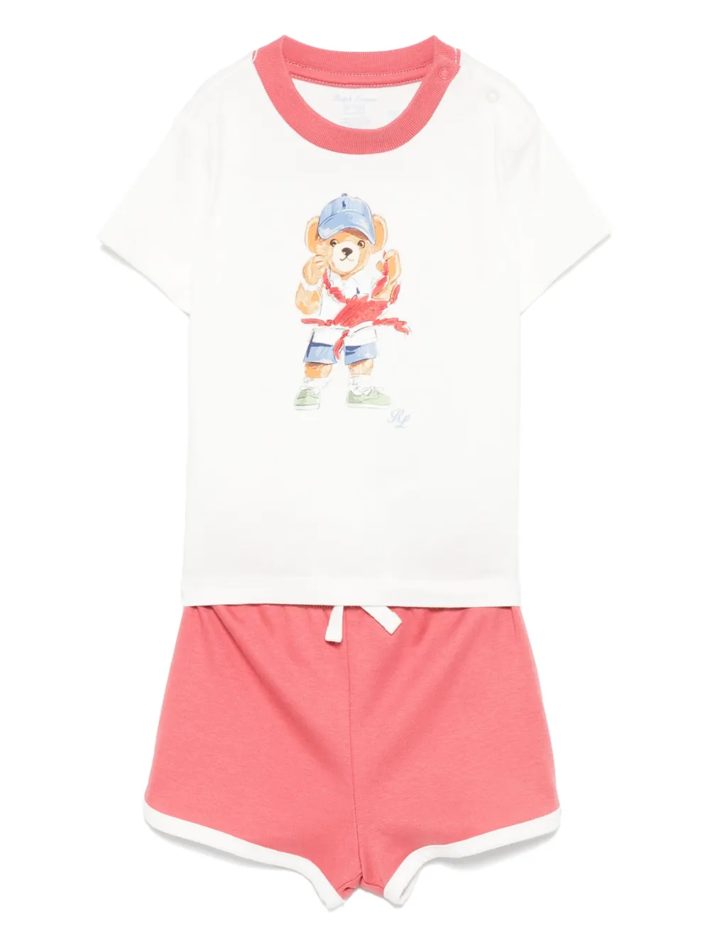 Комплект из топа и шортов с принтом Polo Bear POLO RALPH LAUREN KIDS, белый
Комплект из топа и шортов с принтом Polo Bear POLO RALPH LAUREN KIDS, белый