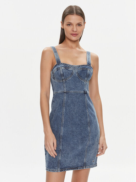 Джинсовое платье узкого кроя Tommy Jeans, синий
Джинсовое платье узкого кроя Tommy Jeans, синий