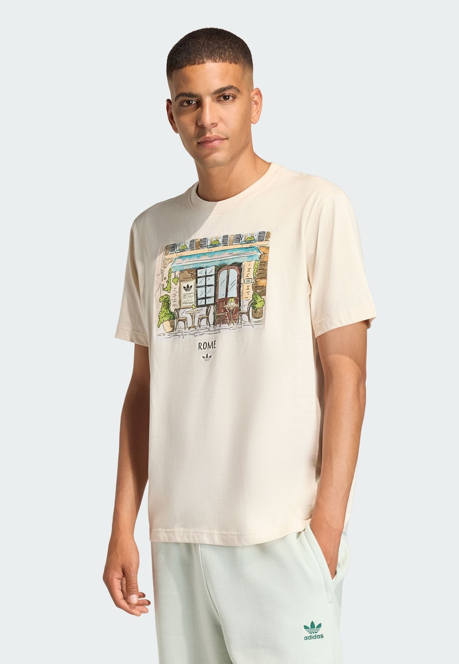 Рубашка ADIDAS ORIGINALS Rome Shop, от белого
Рубашка ADIDAS ORIGINALS Rome Shop, от белого