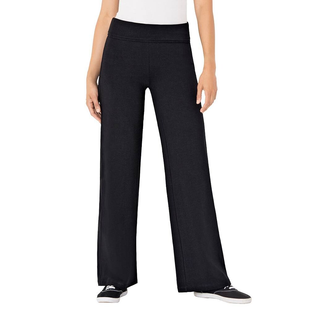 Женщина в женских брюках больших размеров из эластичного хлопка с широкими штанинами Woman Within, черный
Женщина в женских брюках больших размеров из эластичного хлопка с широкими штанинами Woman Within, черный