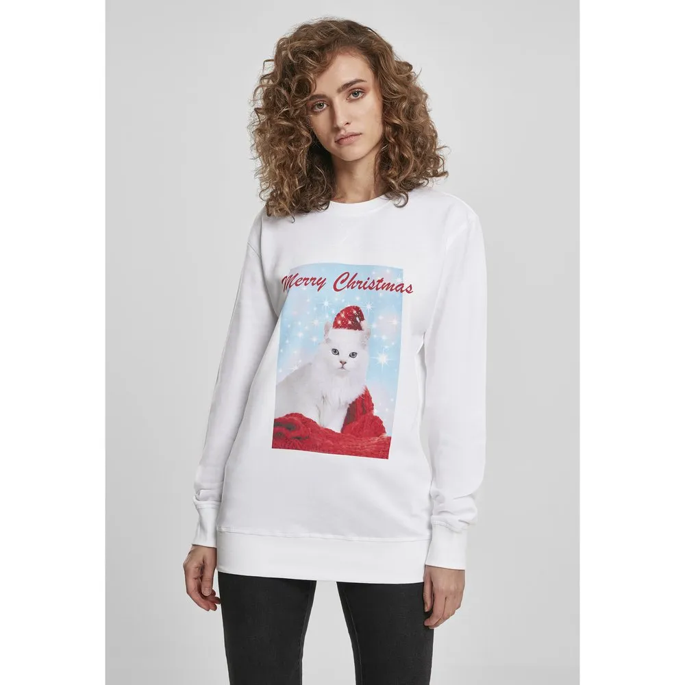 Лонгслив Mister Tee Merry Chritma Cat, белый
Лонгслив Mister Tee Merry Chritma Cat, белый