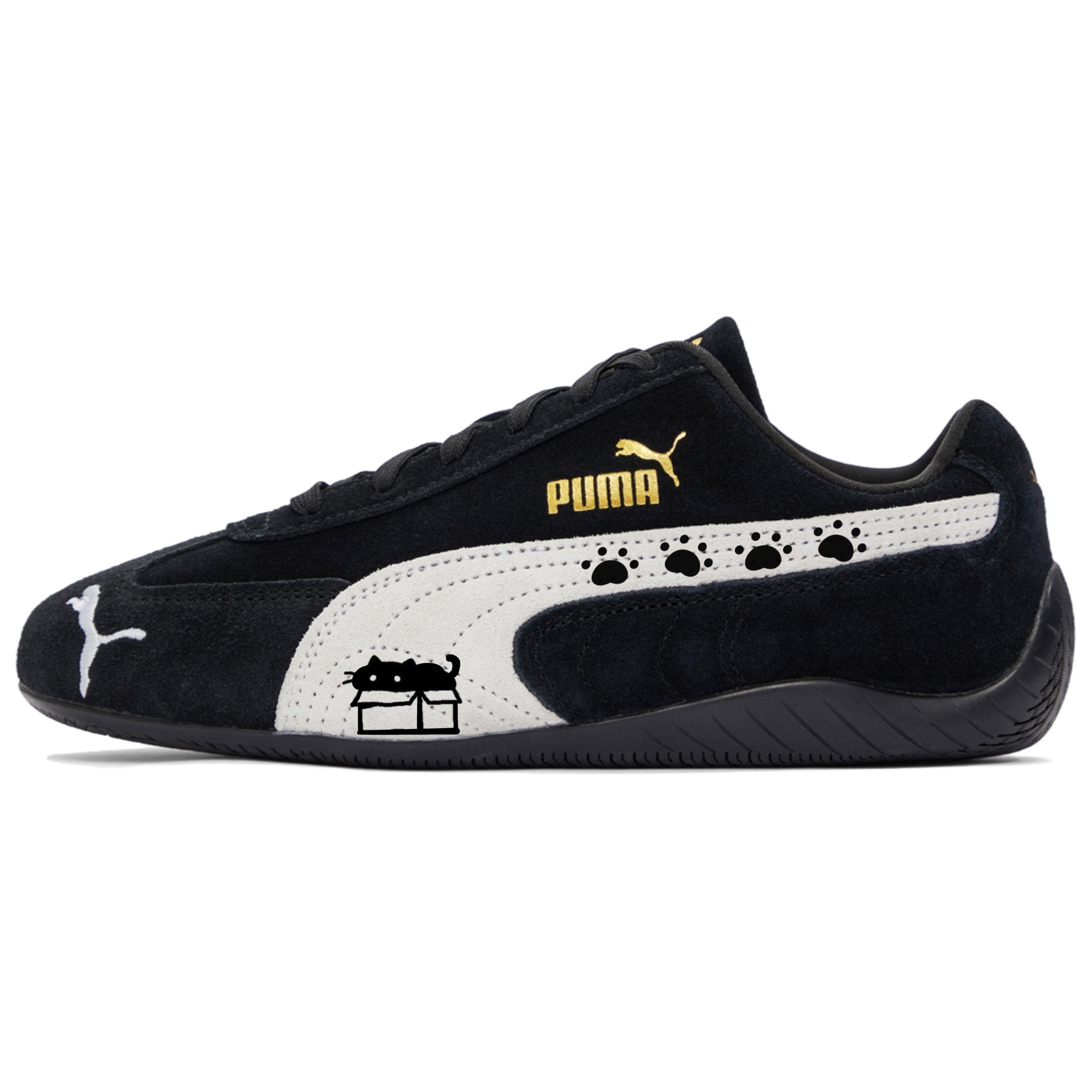 Puma Низкие повседневные кроссовки Speedcat, унисекс, черный с белым
Puma Низкие повседневные кроссовки Speedcat, унисекс, черный с белым